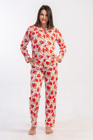 Woman Supreme Mina Shirt Collar Pyjama Set