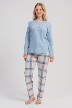 KADIN PIJAMA TAKIM SUPREM 503070 - Vienetta1.GrupMAVI