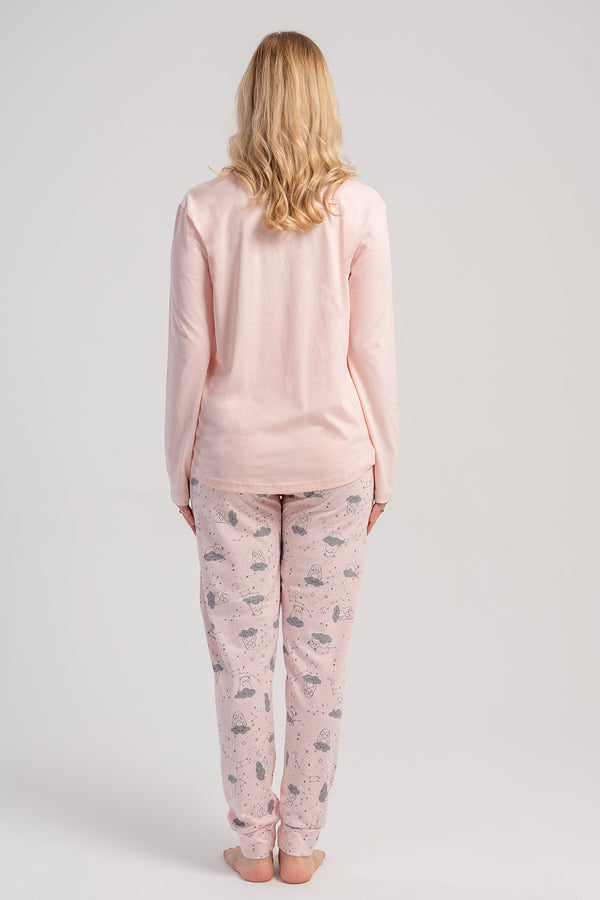 Woman Supreme Vixo Long Sleeve Pyjama Set - Vienetta1.GrupEG2 MELANJ