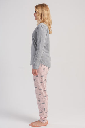 Woman Supreme Vixo Long Sleeve Pyjama Set - Vienetta1.GrupEG2 MELANJ
