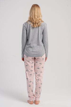 KADIN PIJAMA TAKIM SUPREM 503071 - Vienetta1.GrupBABY PINK