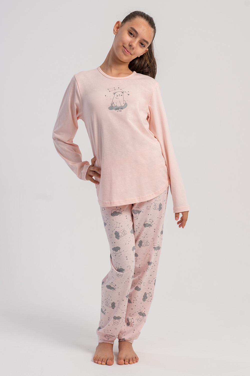 Kids' Girls Supreme Sufi O Neck Pyjama Set