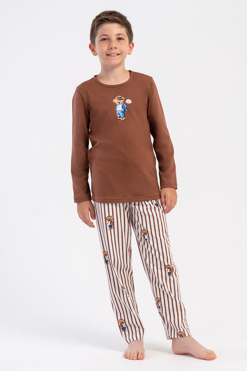 ERKEK COCUK PIJAMA TAKIM SUPREM 503075 - Vienetta1.GrupKAHVE