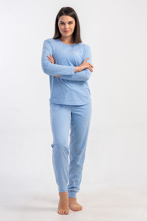 Woman Supreme Nexo Long Sleeve Pyjama Set - Vienetta1.GrupMAVI MELANJ