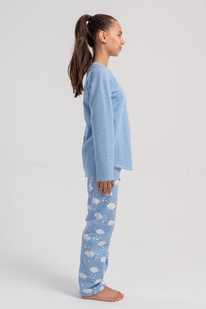 Kids' Girls Two Yarn Noor Long Sleeve Pyjama Set - Vienetta1.GrupMAVI