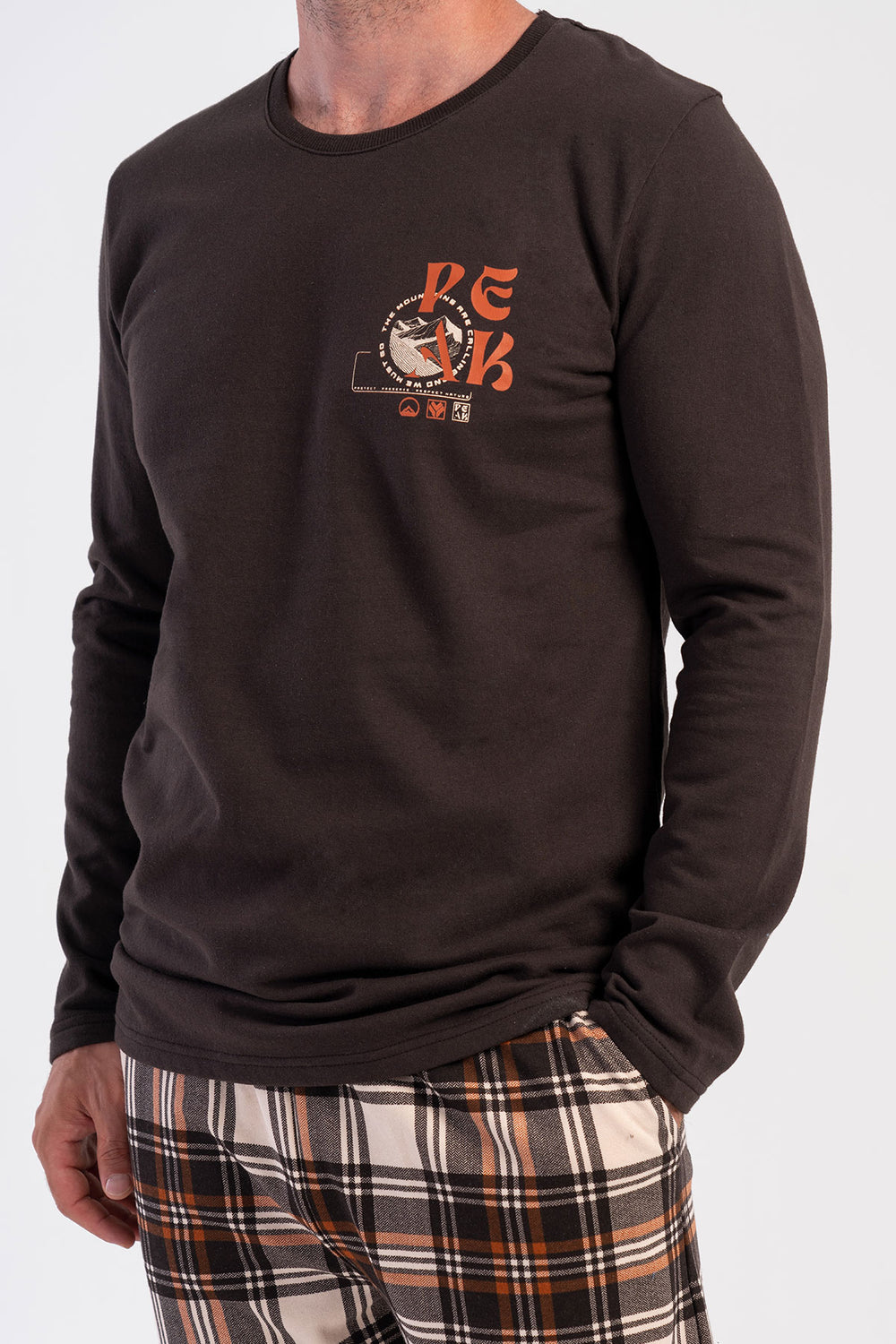 ERKEK PIJAMA TAKIM 2IPLIK 503091 - Vienetta1.GrupKAHVE