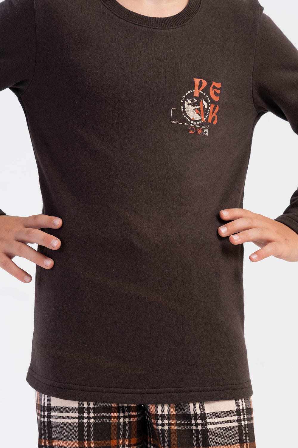 ERKEK COCUK PIJAMA TAKIM 2IPLIK 503092 - Vienetta1.GrupKAHVE