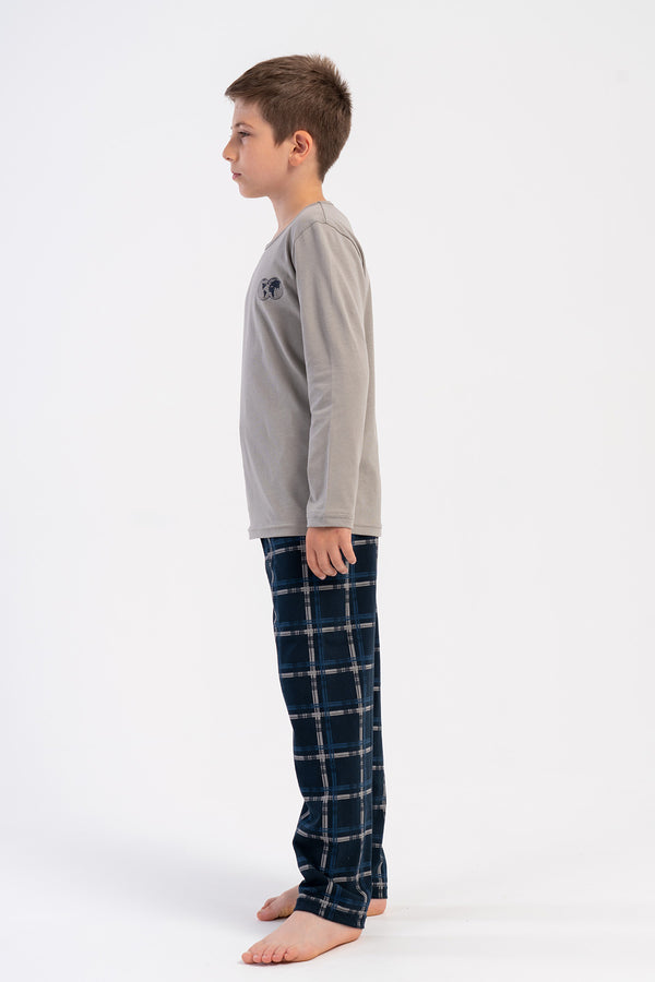 ERKEK COCUK PIJAMA TAKIM SUPREM 503098 - Vienetta1.GrupY.LACIVERT