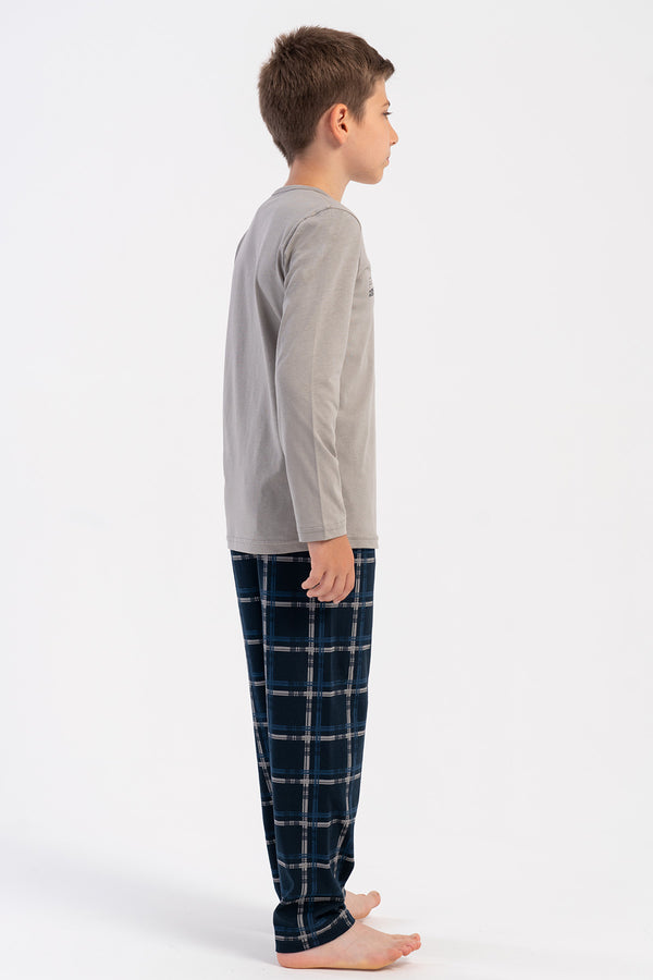 ERKEK COCUK PIJAMA TAKIM SUPREM 503098 - Vienetta1.GrupY.LACIVERT