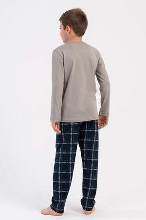 ERKEK COCUK PIJAMA TAKIM SUPREM 503098 - Vienetta1.GrupY.LACIVERT