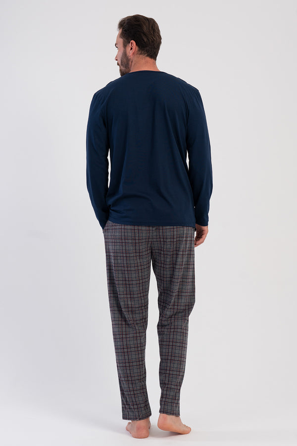 Man Supreme Big Size Eiko Buttoned Pyjama Set