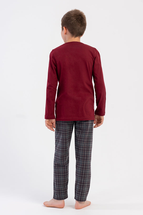 ERKEK COCUK PIJAMA TAKIM SUPREM 503106 - Vienetta1.GrupBORDO