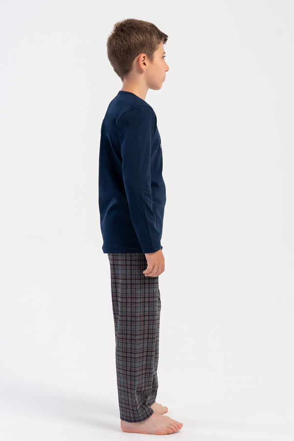 ERKEK COCUK PIJAMA TAKIM SUPREM 503106 - Vienetta1.GrupBORDO