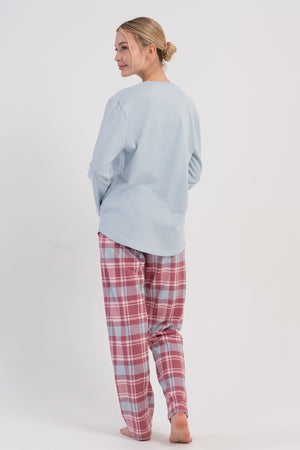 KADIN PIJAMA TAKIM 2IPLIK 503108 - Vienetta1.GrupMAVI