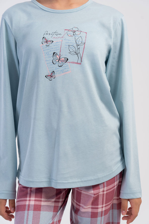 Kids' Girls Supreme Qeja O Neck Pyjama Set - Vienetta1.GrupMAVI