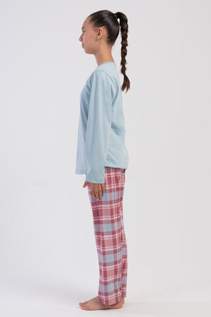 KIZ COCUK PIJAMA TAKIM SUPREM 503110 - Vienetta1.GrupPUDRA PEMBE