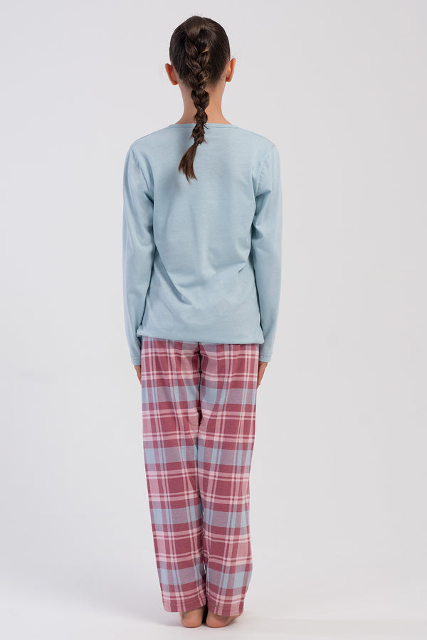 KIZ COCUK PIJAMA TAKIM SUPREM 503110 - Vienetta1.GrupPUDRA PEMBE