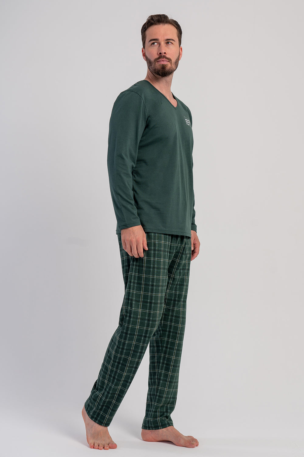 ERKEK PIJAMA TAKIM SUPREM 503113 - Vienetta1.GrupHAKI