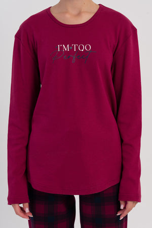 KADIN PIJAMA TAKIM INTERLOK 503136 - Vienetta1.GrupBORDO