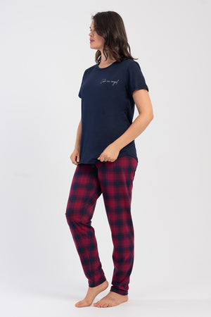 KADIN XXL PIJAMA TAKIM SUPREM 503139 - VienettaY.LACIVERT2XL