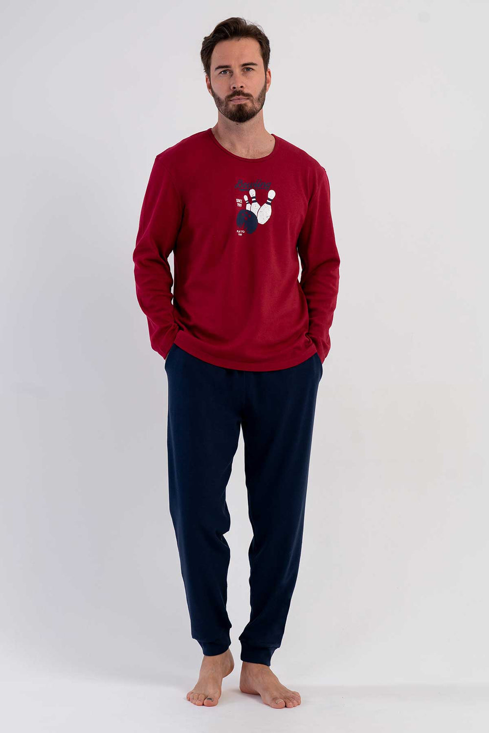 ERKEK PIJAMA TAKIM INTERLOK 503140 - Vienetta1.GrupBORDO