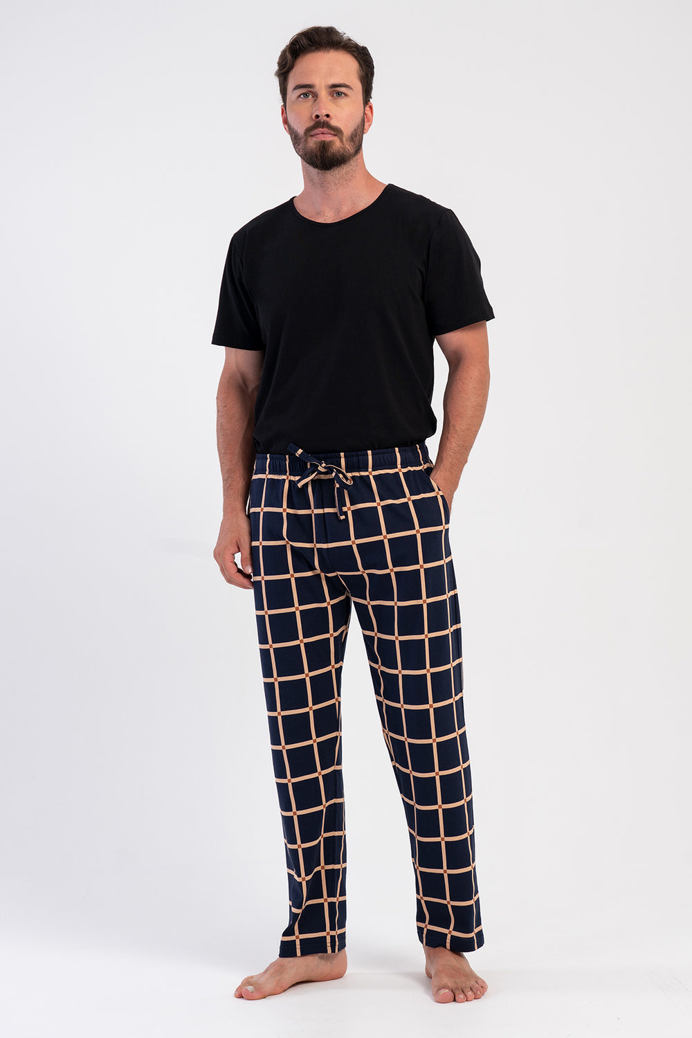 ERKEK TEK ALT PIJAMA SUPREM 503157 - Vienetta1.GrupY.LACIVERT