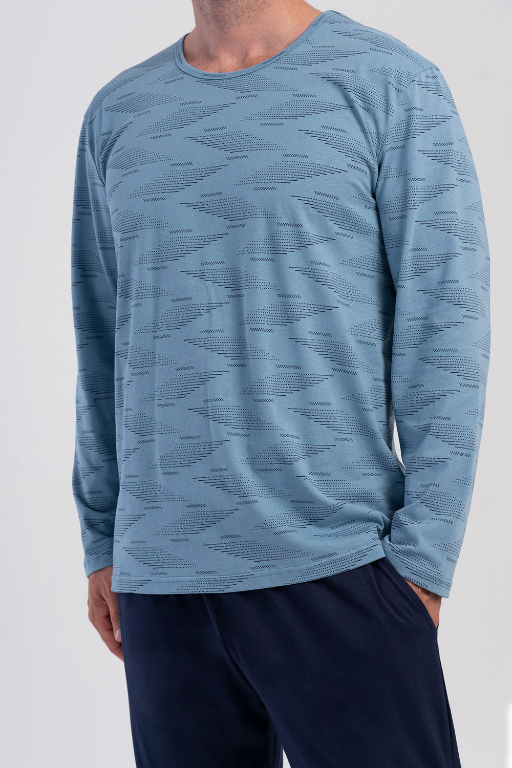 ERKEK PIJAMA TAKIM SUPREM 503159 - Vienetta1.GrupY.LACIVERT