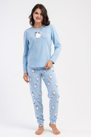 Woman Supreme Sume Long Sleeve Pyjama Set - Vienetta1.GrupZEMIN