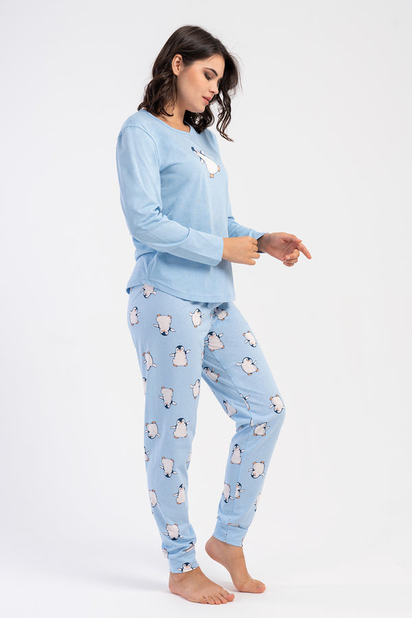 Woman Supreme Sume Long Sleeve Pyjama Set - Vienetta1.GrupZEMIN
