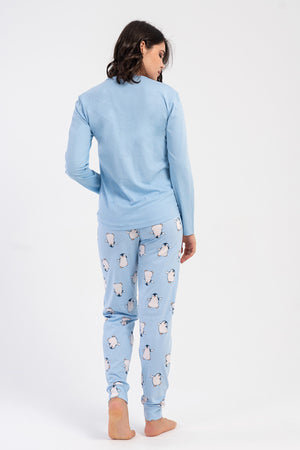 KADIN PIJAMA TAKIM SUPREM 503161 - Vienetta1.GrupMAVI