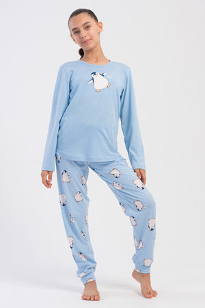KIZ COCUK PIJAMA TAKIM SUPREM 503162 - VienettaMAVI7 - 8