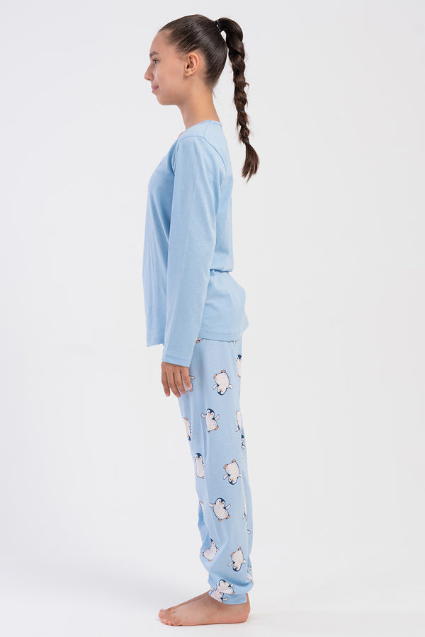 KIZ COCUK PIJAMA TAKIM SUPREM 503162 - Vienetta1.GrupMAVI