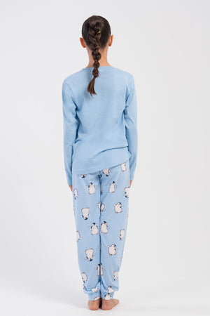 KIZ COCUK PIJAMA TAKIM SUPREM 503162 - VienettaMAVI7 - 8