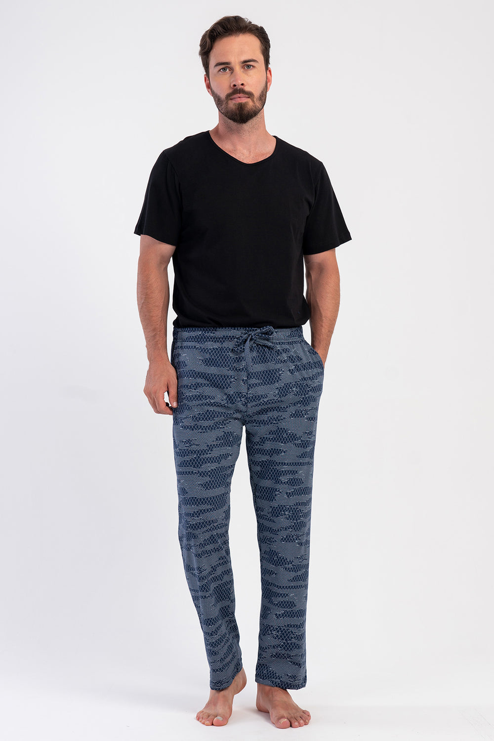 ERKEK XXL TEK ALT PIJAMA SUPREM 503164 - Vienetta1.GrupY.LACIVERT