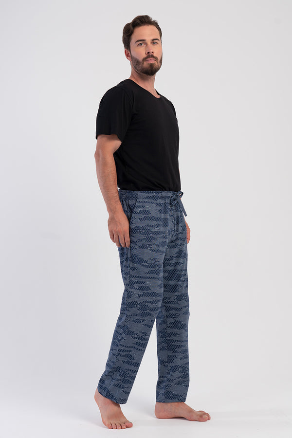 ERKEK XXL TEK ALT PIJAMA SUPREM 503164 - VienettaY.LACIVERT3XL