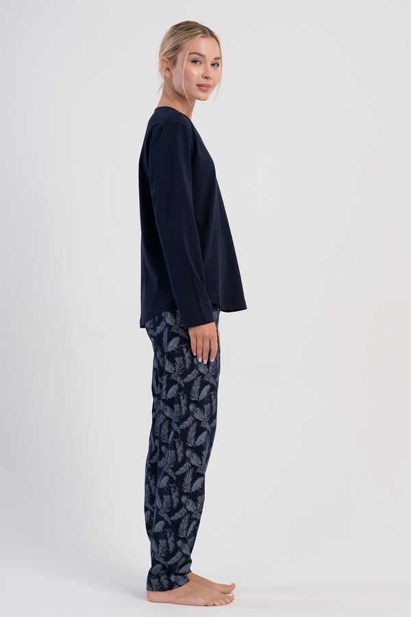 KADIN XXL PIJAMA TAKIM SUPREM 503170 - Vienetta1.GrupY.LACIVERT