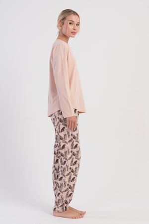 KADIN XXL PIJAMA TAKIM SUPREM 503170 - Vienetta1.GrupY.LACIVERT