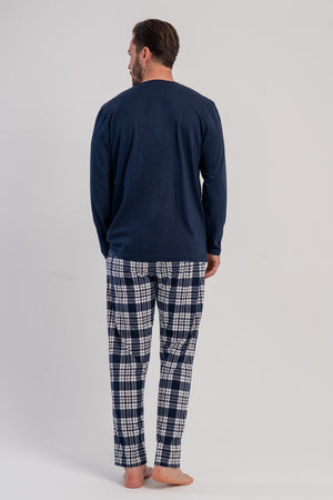 Man Supreme Big Size Auri Buttoned Pyjama Set