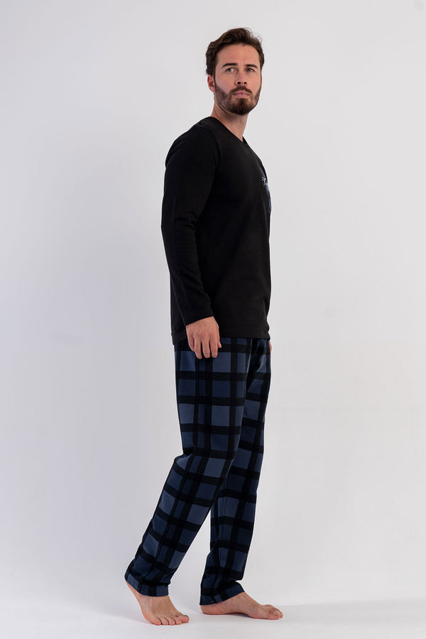 ERKEK PIJAMA TAKIM 2IPLIK 503181 - Vienetta1.GrupA.MAVI