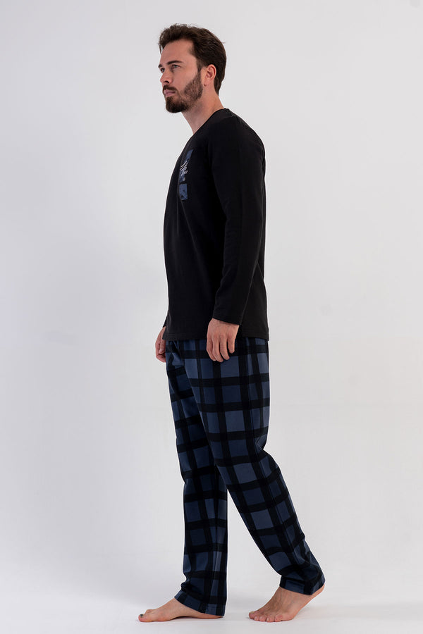 ERKEK PIJAMA TAKIM 2IPLIK 503181 - Vienetta1.GrupA.MAVI