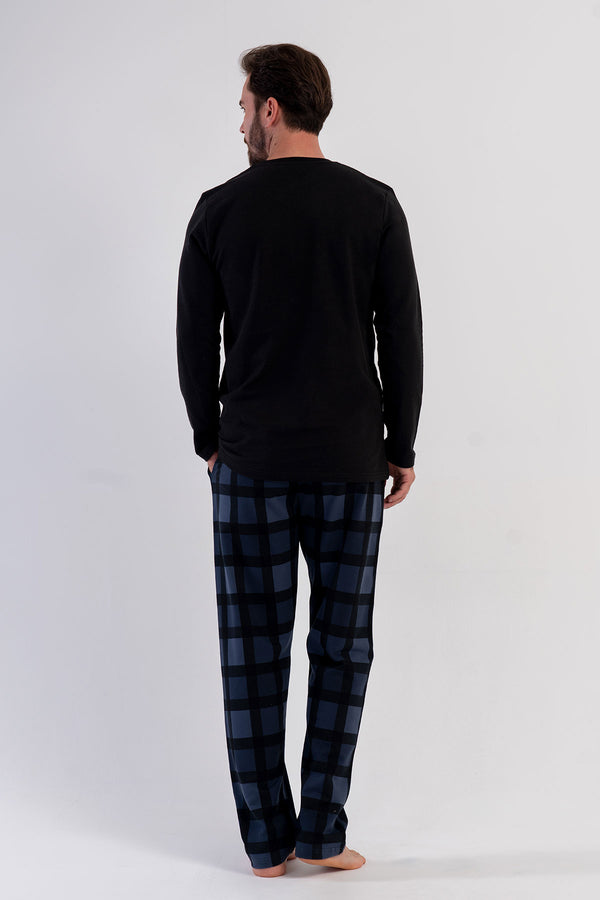 ERKEK PIJAMA TAKIM 2IPLIK 503181 - Vienetta1.GrupA.MAVI