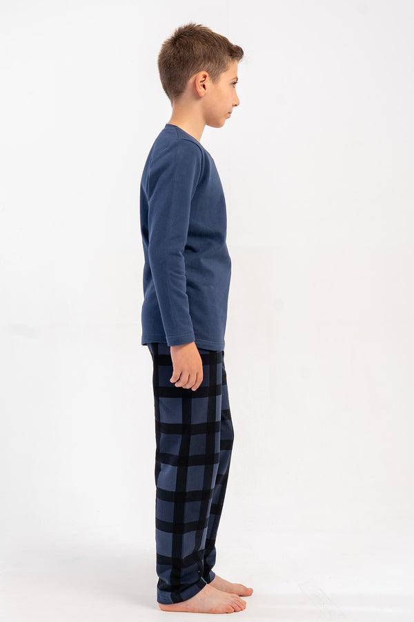 ERKEK COCUK PIJAMA TAKIM 2IPLIK 503182 - Vienetta1.GrupA.MAVI