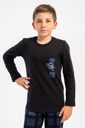 ERKEK COCUK PIJAMA TAKIM 2IPLIK 503182 - Vienetta1.GrupA.MAVI