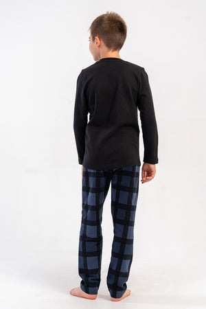 ERKEK COCUK PIJAMA TAKIM 2IPLIK 503182 - Vienetta1.GrupA.MAVI