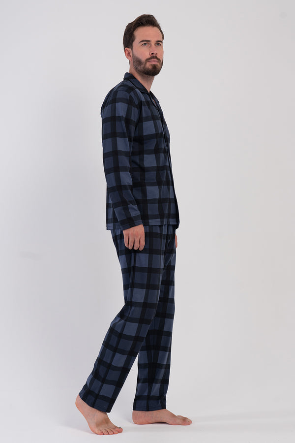 ERKEK XXL PIJAMA TAKIM SUPREM 503185 - Vienetta1.GrupY.LACIVERT