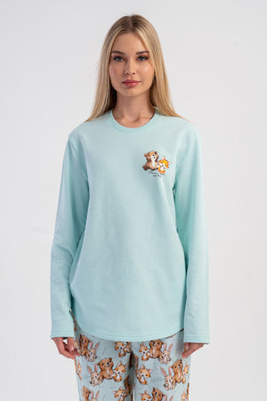 KADIN PIJAMA TAKIM 2IPLIK 503190 - Vienetta1.GrupA.YESIL