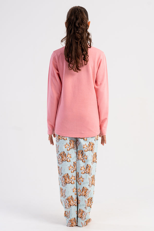 KIZ COCUK PIJAMA TAKIM 2IPLIK 503191 - VienettaPEMBE7 - 8
