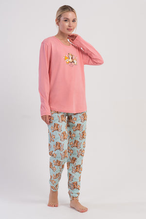 Woman Supreme Ovva Long Sleeve Pyjama Set - Vienetta1.GrupA.YESIL