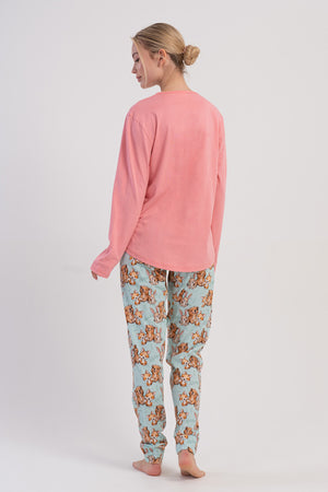 Woman Supreme Ovva Long Sleeve Pyjama Set - Vienetta1.GrupA.YESIL