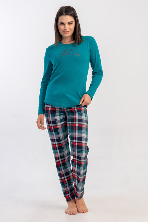 Woman Interlock Niva O Neck Pyjama Set